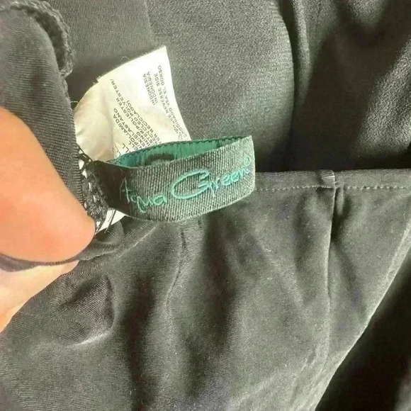 Womens Aqua Green Swimsuit Size S Black & Pink zebra - Picture 4 of 4